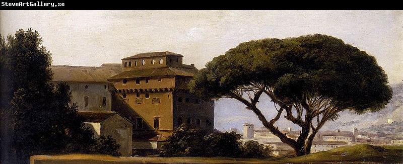 Pierre-Henri de Valenciennes View of the Convent of Ara Coeli with Pines